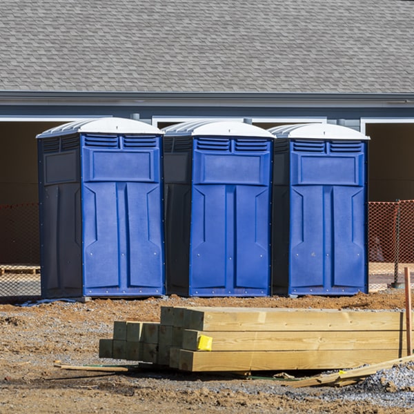 how can i report damages or issues with the portable restrooms during my rental period in Kent